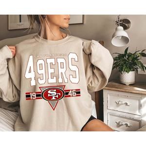 San Francisco Football Sweatshirt Retro Niners Shirt For 49Er Football